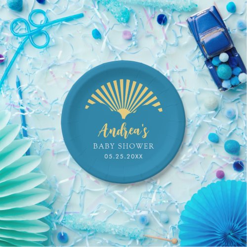 Bohemian Sunshine Baby Shower  Paper Plates