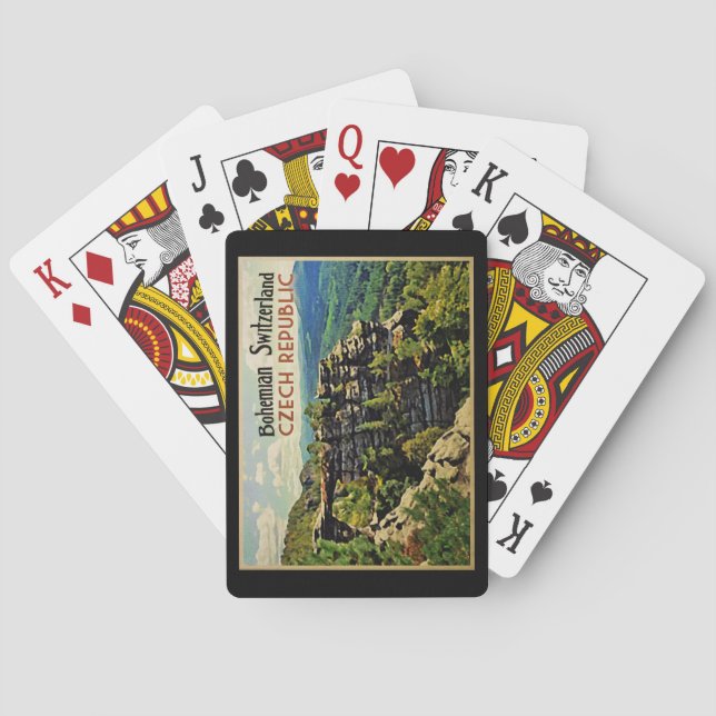 Bohemian Switzerland Czech Republic Poker Cards (Back)