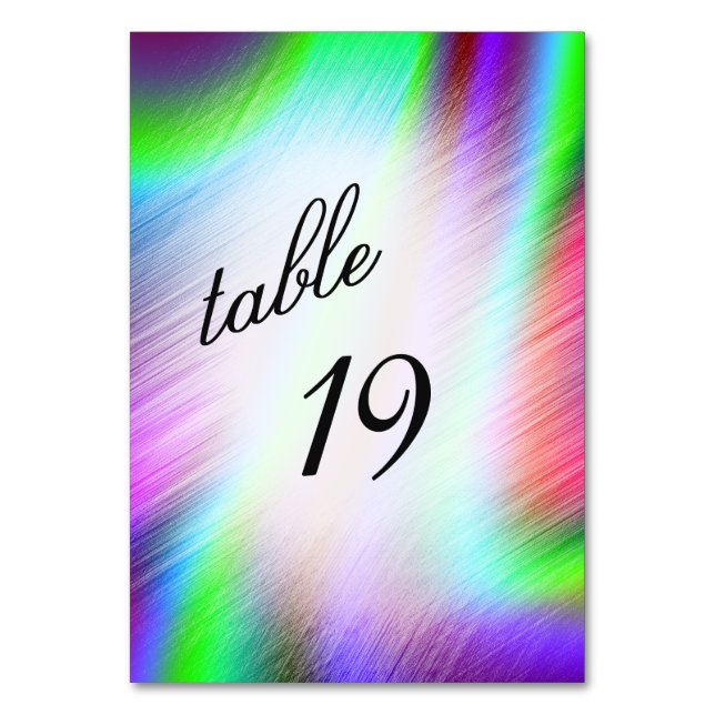Bohemian Table Number (Front)