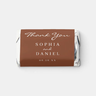 Bohemian Terracotta Wedding Favors Chocolate Candy