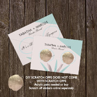 BOHEMIAN Tribal Baby Gender Reveal Scratch  Cards