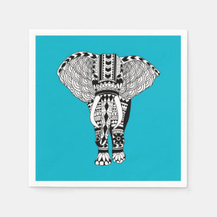 Bohemian Tribal Elephant Napkins