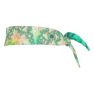 Bohemian Vibrant Trippy Fractal Abstract Spiral Tie Headband