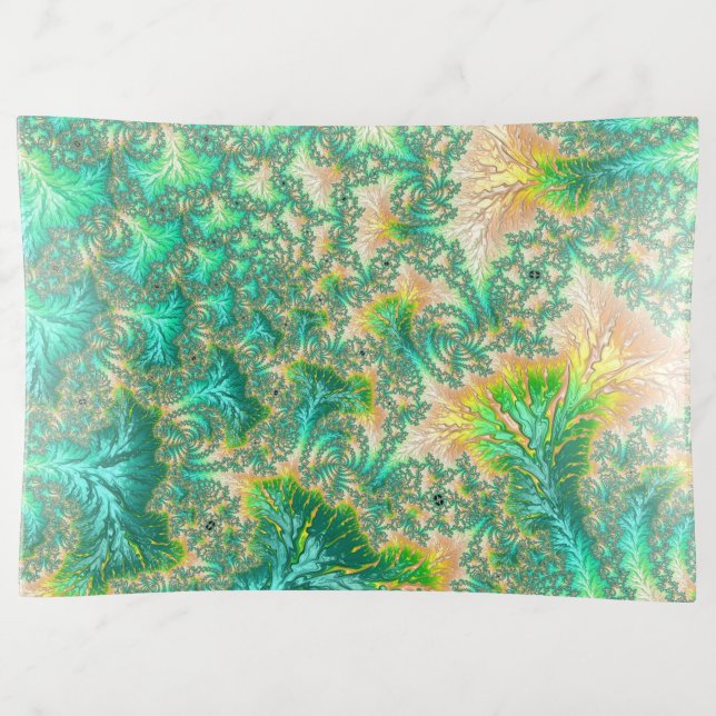 Bohemian Vibrant Trippy Fractal Abstract Spiral  Trinket Tray (Front)