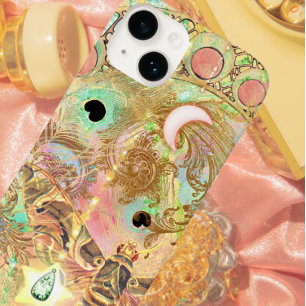 Bohemian vintage art unique hippie pastel whimsica Case-Mate iPhone 14 case