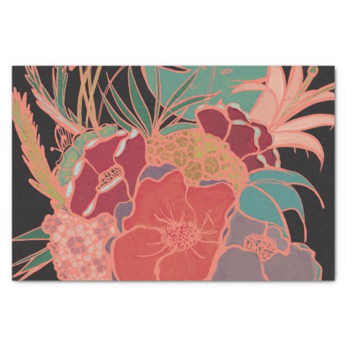 Bohemian Vintage Party Floral Tissue Paper