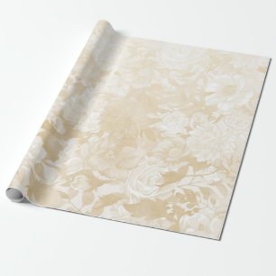 Bohemian Vintage & Shabby Chic Flowers Wrapping Paper