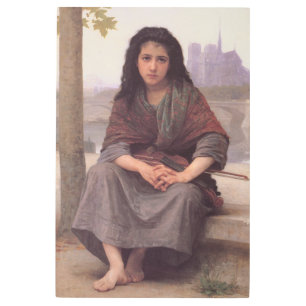 BOHEMIAN VIOLIN ITALIAN GIRL BY BOUGUEREAU METAL PRINT