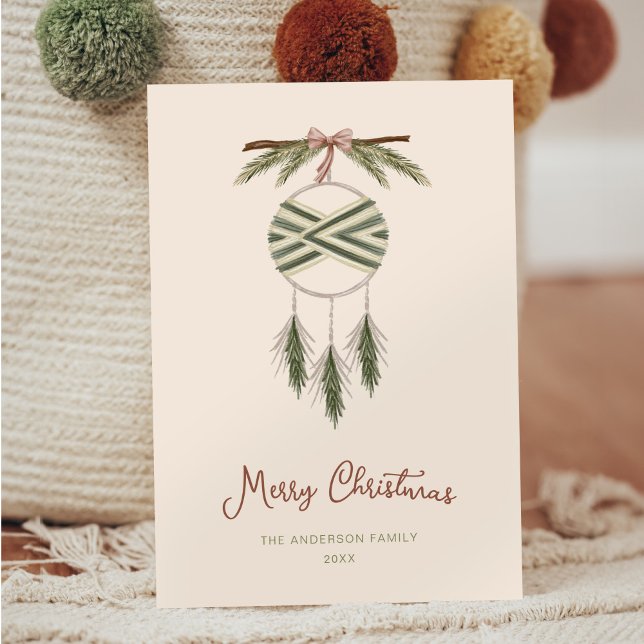 Bohemian Watercolor Holiday Card (Creator Uploaded)