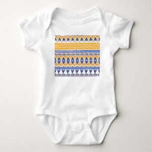 Bohemian Watercolor: Seamless Artistic Pattern. Baby Bodysuit