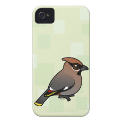 Bohemian Waxwing Case-Mate iPhone 4 Barely There Universal Case