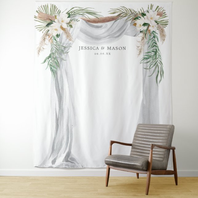 Bohemian Wedding Arch Backdrop Photo Booth (In Situ)
