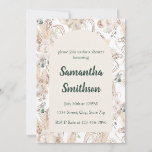Bohemian Wedding, Bridal Shower, Baby Shower Invitation