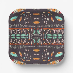 Bohemian Western Paper Plates