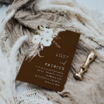 Bohemian White Floral Modern Wedding Invitation<br><div class="desc">Bohemian White Floral Modern Wedding Invitation

Digital or Print Invitations

See matching collection in Niche and Nest Store

Many thanks</div>