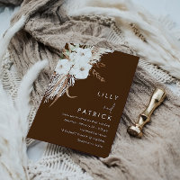 Bohemian White Floral Modern Wedding