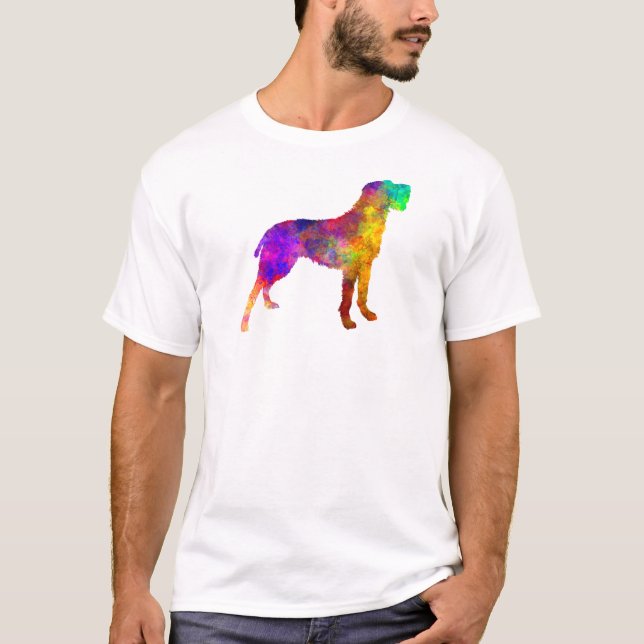 Bohemian Wirehaired Pointing Griffon in watercolor T-Shirt (Front)