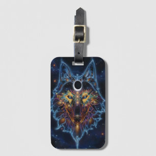 Bohemian Wolf Luggage Tag