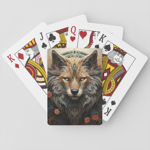 Bohemian Wolf Playing Cards