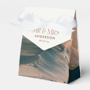 Bohenian boho teal rust terracotta wedding favor   favor boxes