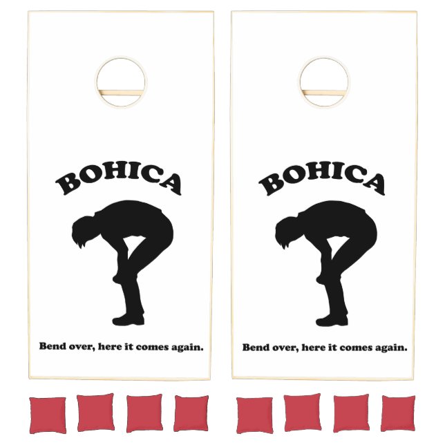 Bohica Bend Over Here It Comes Again Cornhole Set (Set)