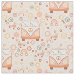 boho 1960s hippie peace van fabric