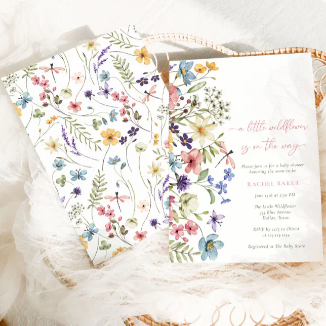 DISTINCTIVS Little Wildflower Girl Baby Shower Games - What's On Your Phone & Word Scramble (20 Cards) - View #5