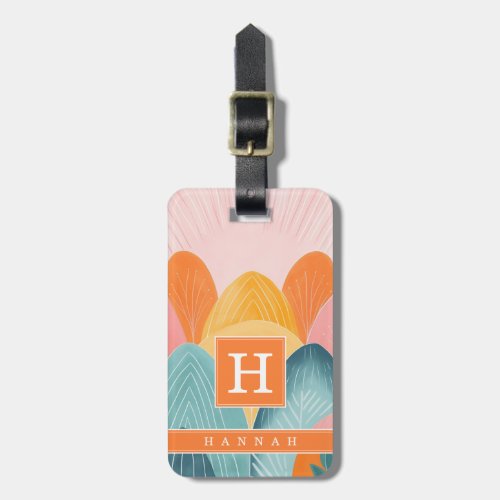Boho Abstract Art Luggage Tag