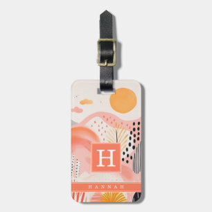 Boho Abstract Art Luggage Tag