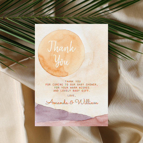 Boho Abstract Desert and Sunshine Baby Shower 