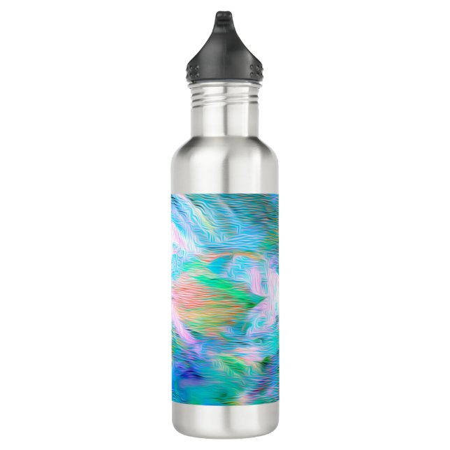 Boho Abstract Dream – Romantic Fantasy Nature Stainless Steel Water Bottle (Right)