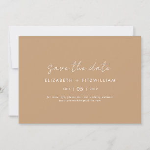 Boho Abstract Gentle Fawn Horizontal Save The Date