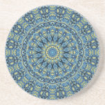 Boho Abstract Groovy Van Gogh Starry Night Mandala Coaster