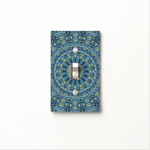 Boho Abstract Groovy Van Gogh Starry Night Mandala Light Switch Cover