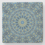 Boho Abstract Groovy Van Gogh Starry Night Mandala Stone Coaster