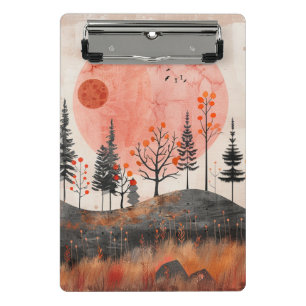 Boho Abstract Landscape (13) Mini Clipboard