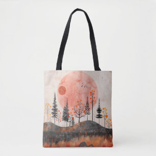 Boho Abstract Landscape (13) Tote Bag