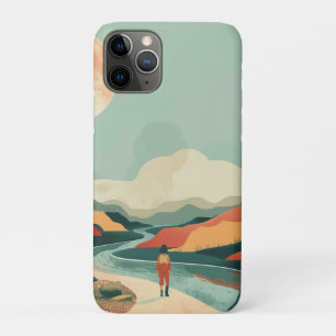 Boho Abstract Landscape (14) iPhone 11 Pro Case