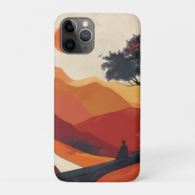 Boho Abstract Landscape (19) Case-Mate iPhone Case (Back)