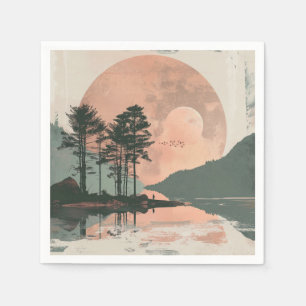 Boho Abstract Landscape (1) Napkins
