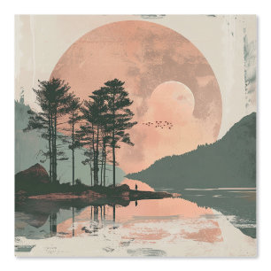Boho Abstract Landscape (1) Wallpaper