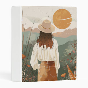 Boho Abstract Landscape (20) Mini Binder
