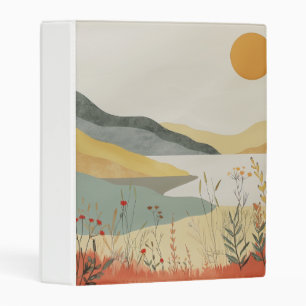 Boho Abstract Landscape (25) Mini Binder