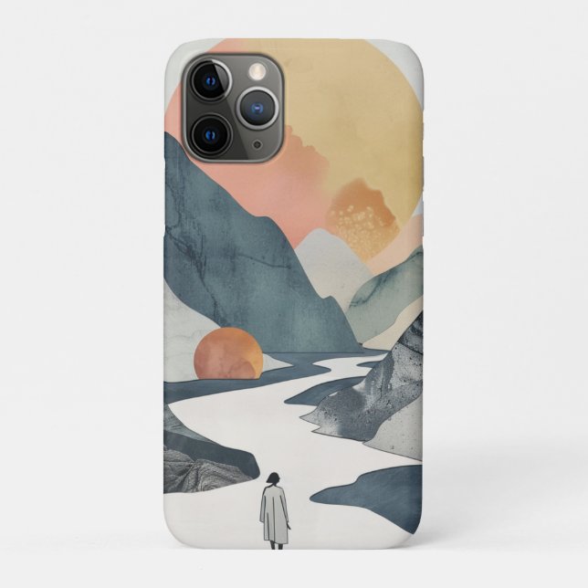 Boho Abstract Landscape (2) Case-Mate iPhone Case (Back)
