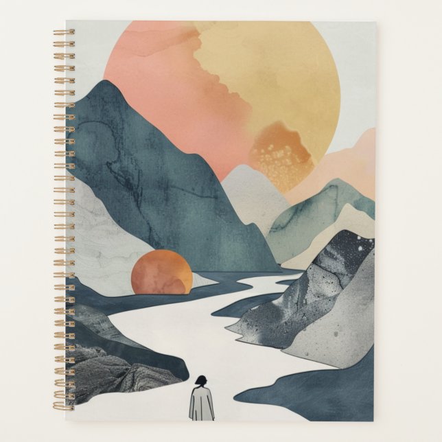Boho Abstract Landscape (2) Planner (Front)