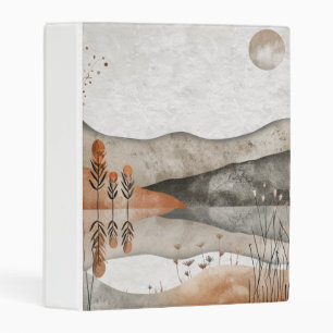Boho Abstract Landscape (3) Mini Binder