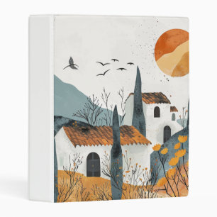 Boho Abstract Landscape (4) Mini Binder
