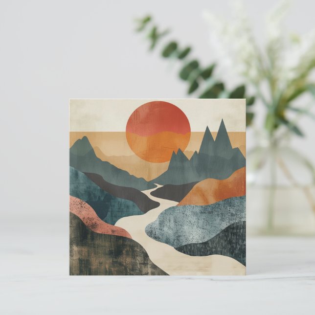 Boho Abstract Landscape (5) (Standing Front)