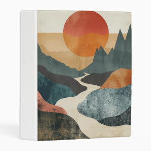 Boho Abstract Landscape (5) Mini Binder