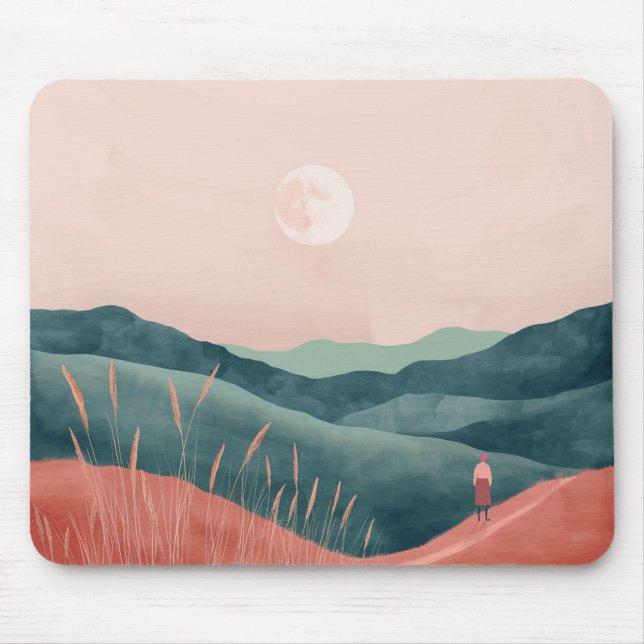 Boho Abstract Landscape (7) Mouse Pad (Front)